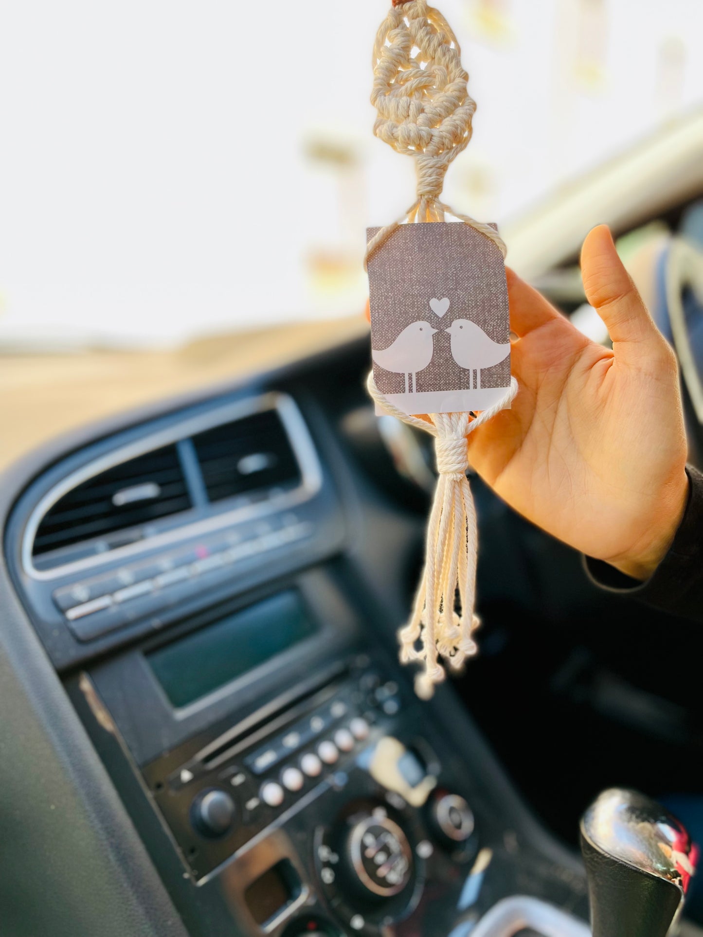 Macrame Car Charm