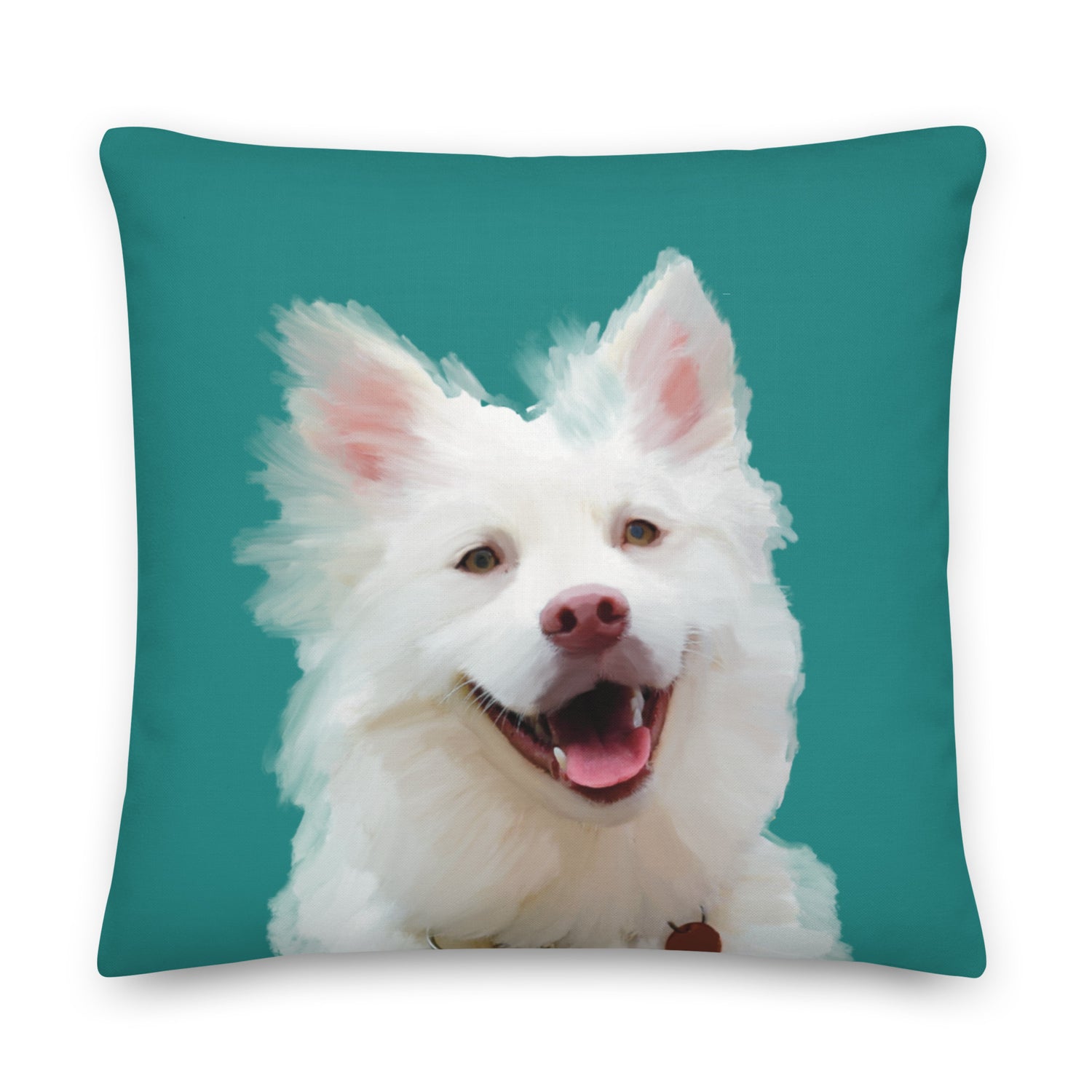 Personalised illustration pet image printed on cushion, memorial pet gift, personalised cushion