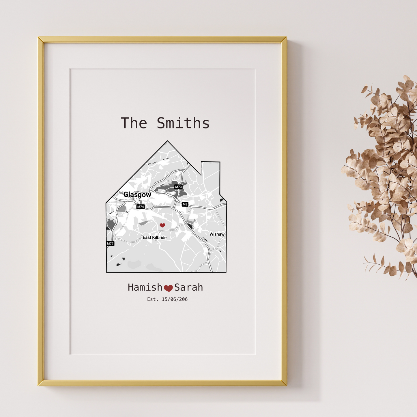Personalised gift for new home