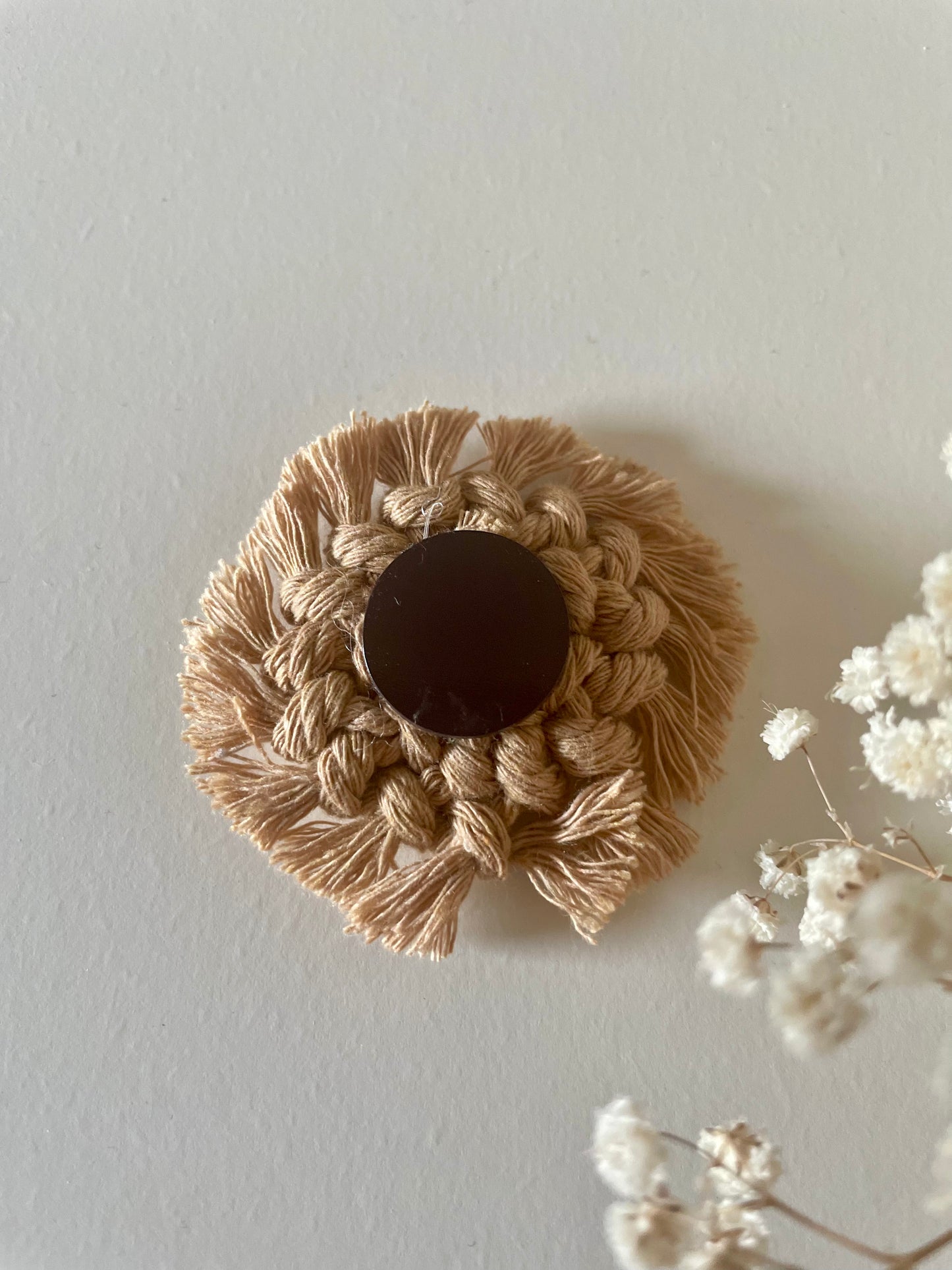 Handmade Spiral Macrame Fridge Magnet