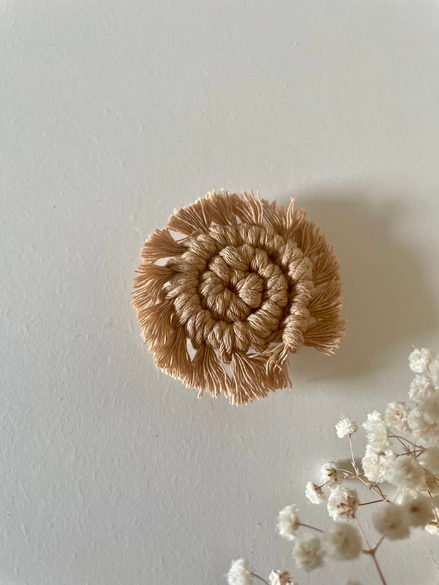 Handmade Spiral Macrame Fridge Magnet