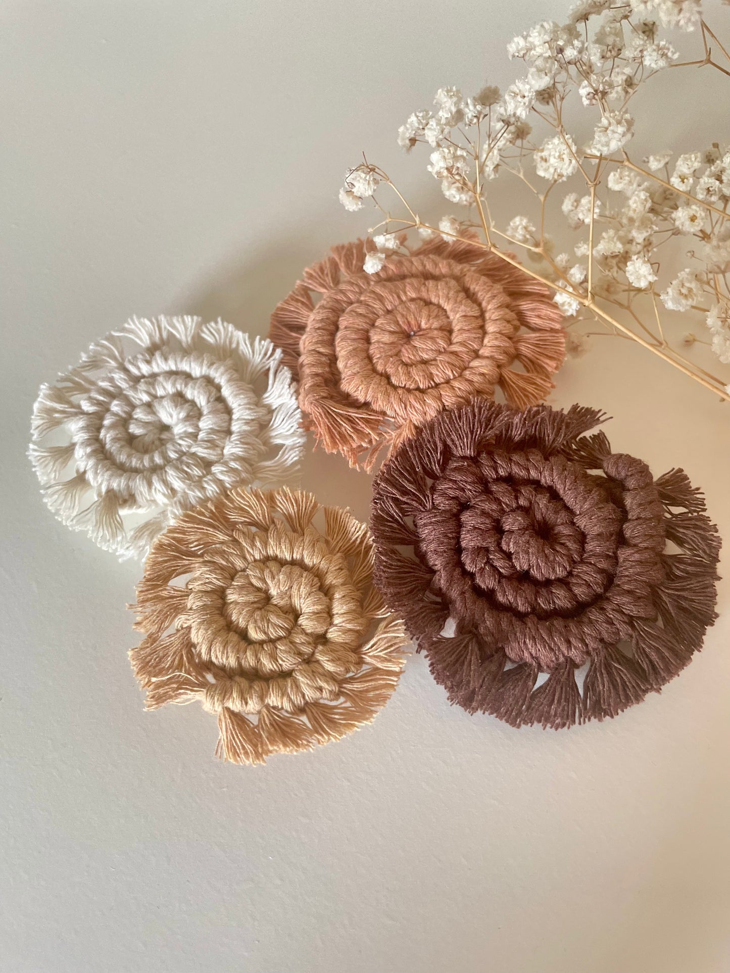 Handmade Spiral Macrame Fridge Magnet