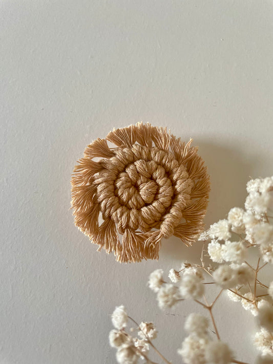 Handmade Spiral Macrame Fridge Magnet