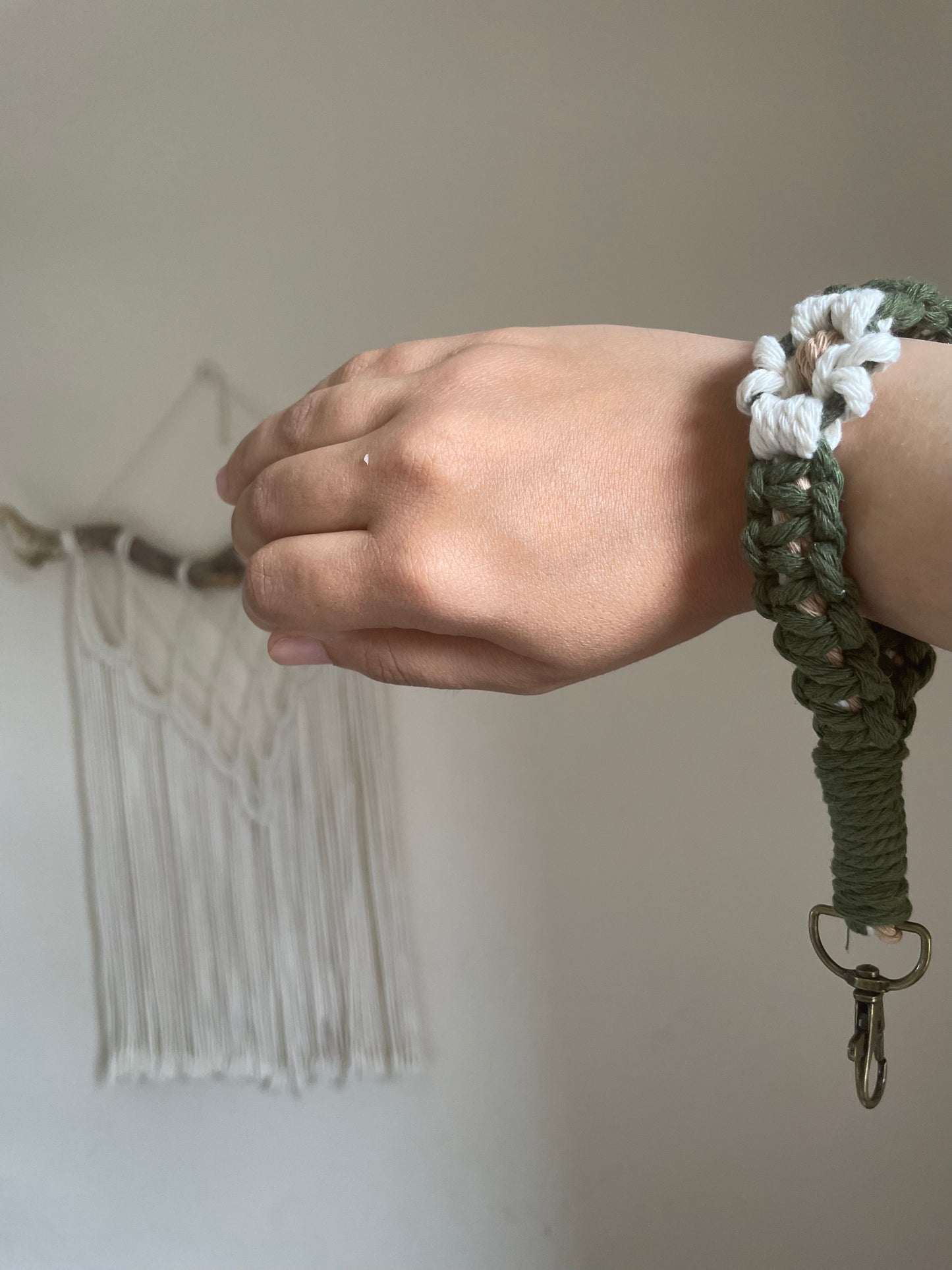Macrame Bracelet Keychain