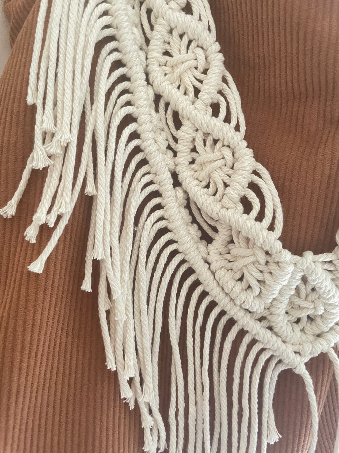 Macrame shoulder bag