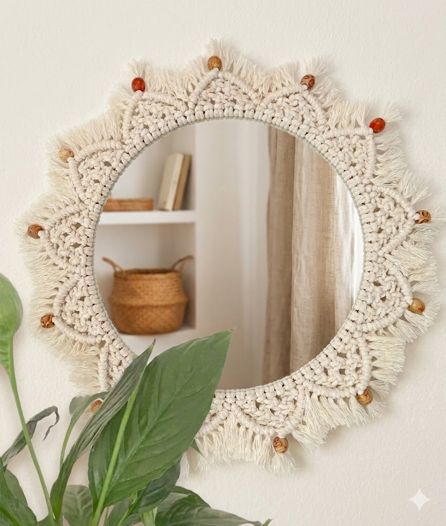 Macrame Wall Mirror