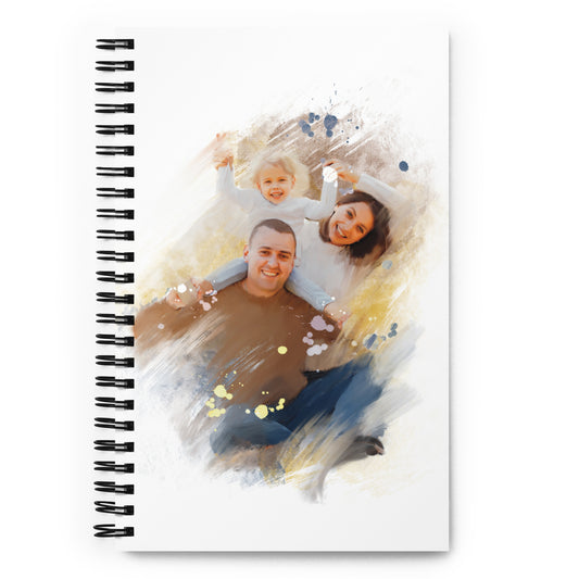 Personalised Spiral dotted notebook