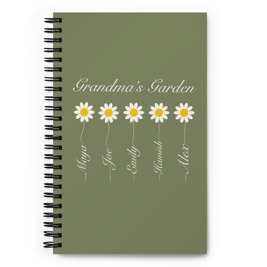 Personalised Spiral Dotted Notebook