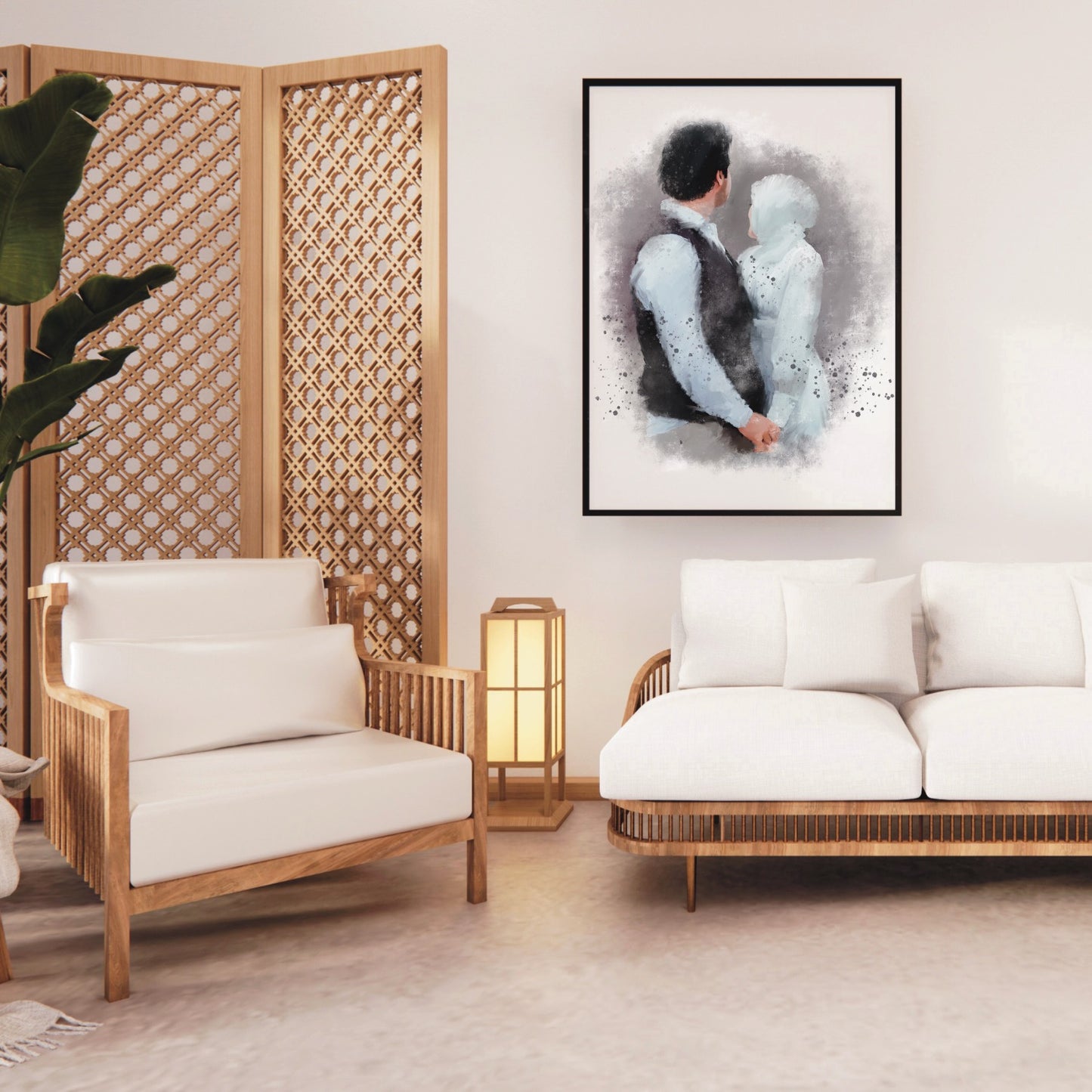 Personalised Portrait For Couples