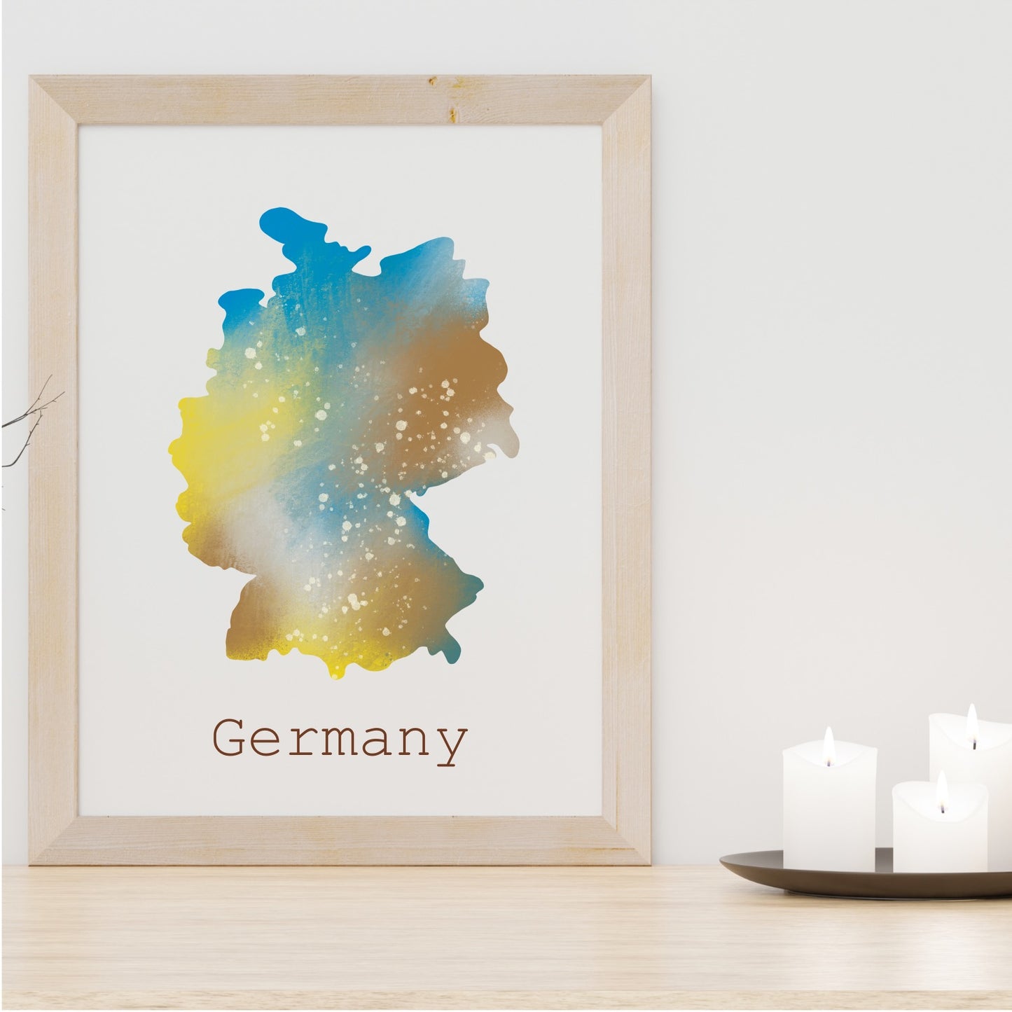 Personalised colorful Map