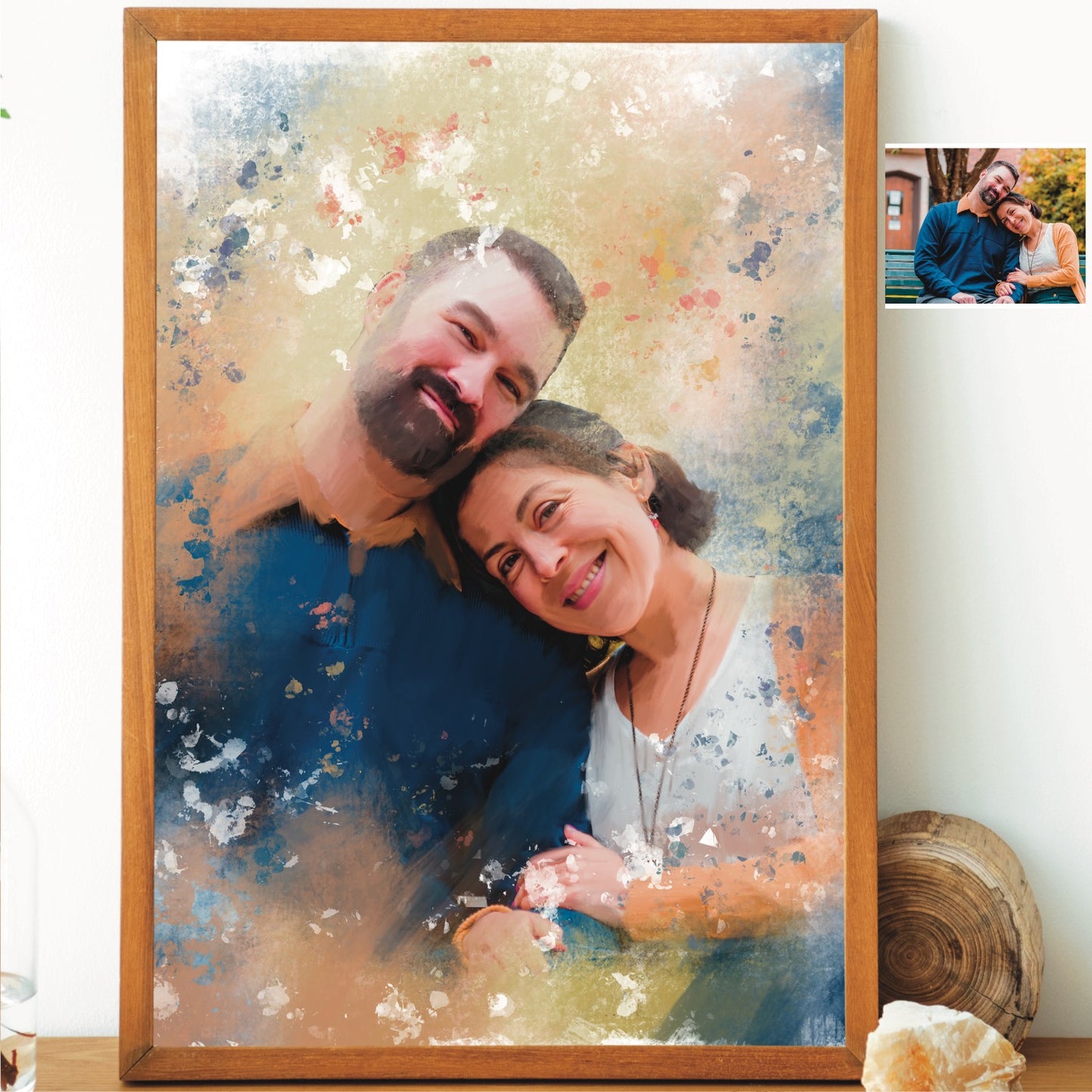 Personalised Illustrated Portrait for Couples