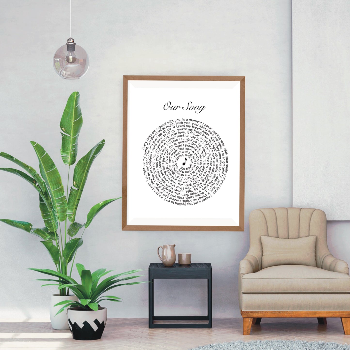 Our song lyric print