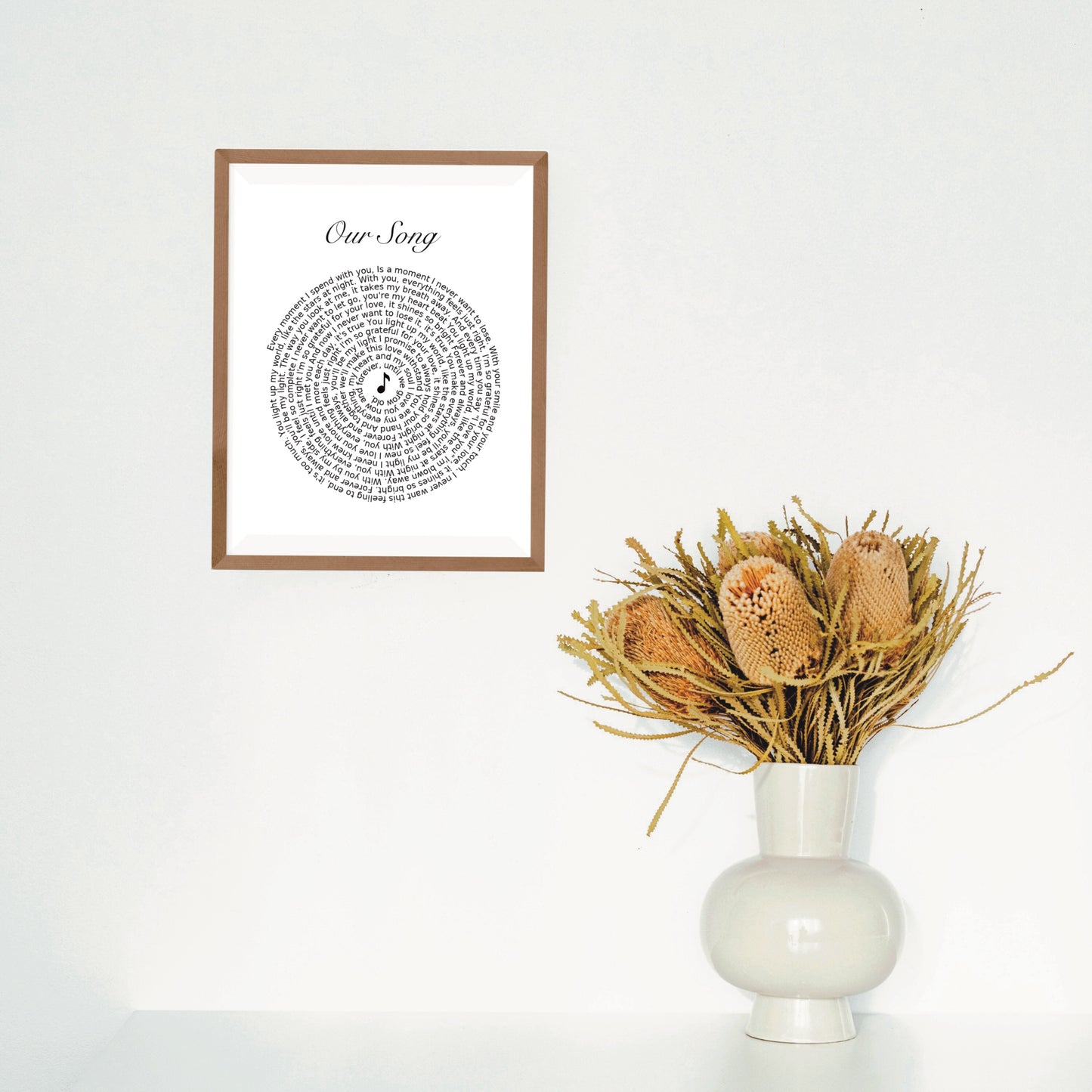 Our song lyric print