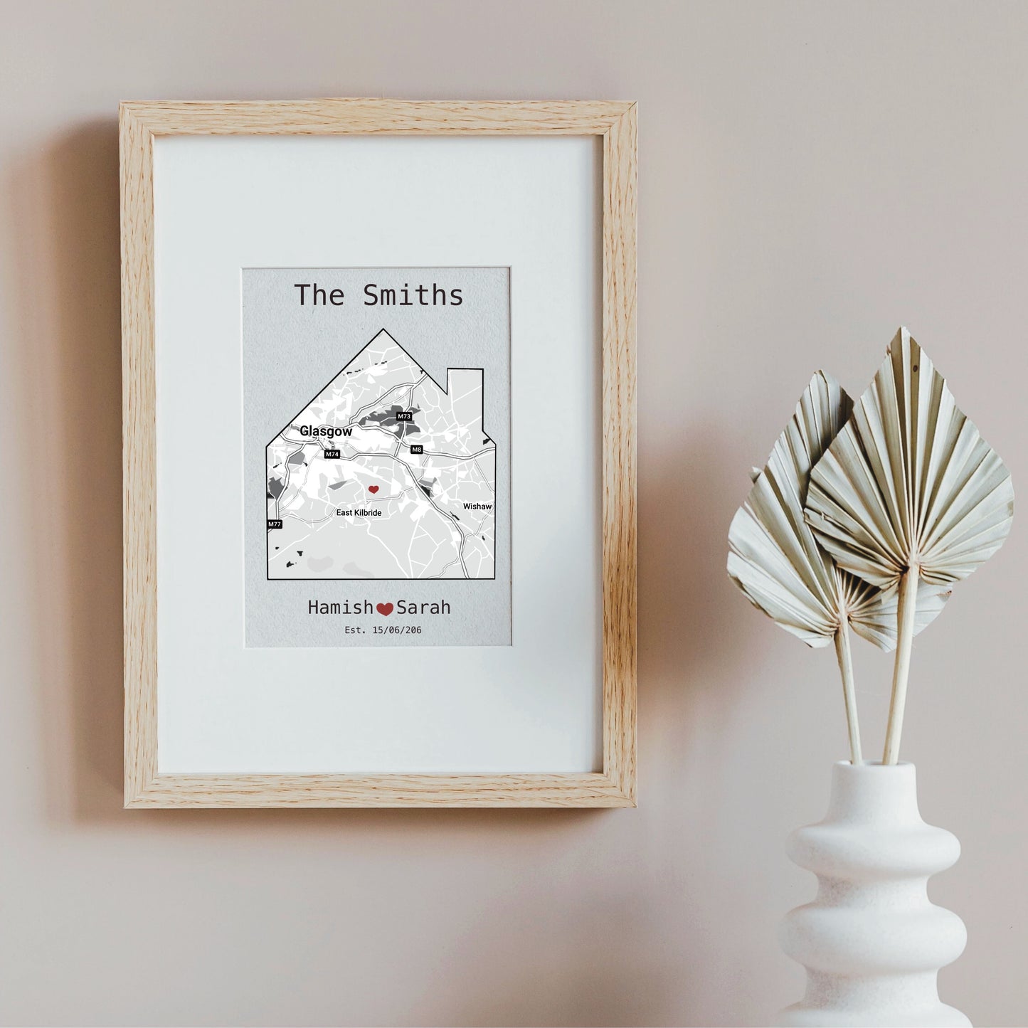 Personalised Art Print, New Home Gift