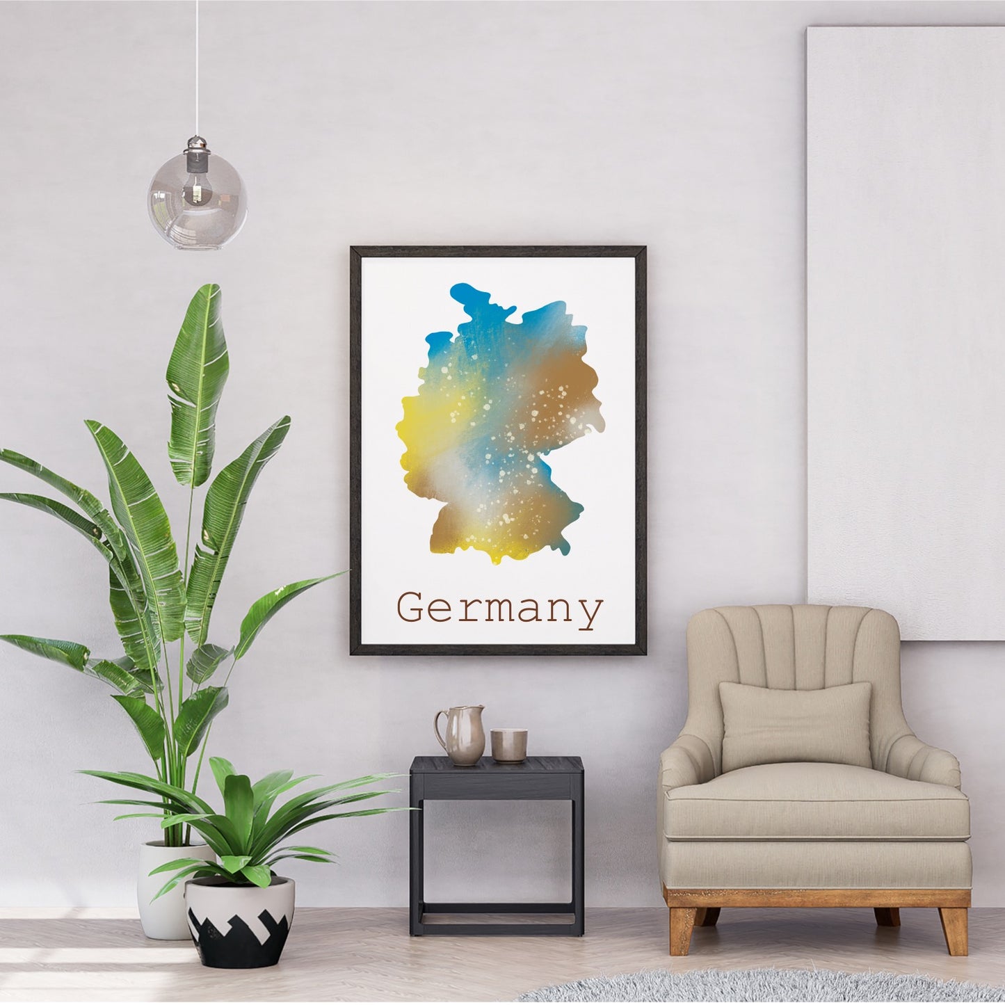 Personalised colorful Map