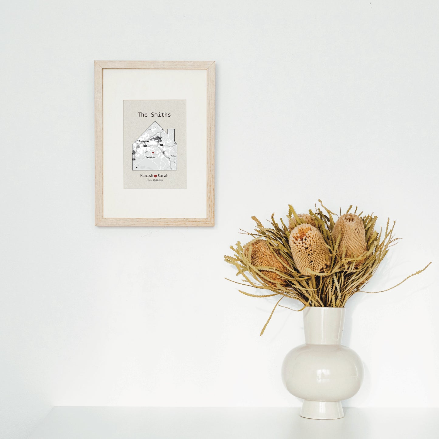 Personalised Art Print, New Home Gift