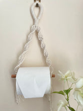 Load image into Gallery viewer, Macrame toilet roll hanger
