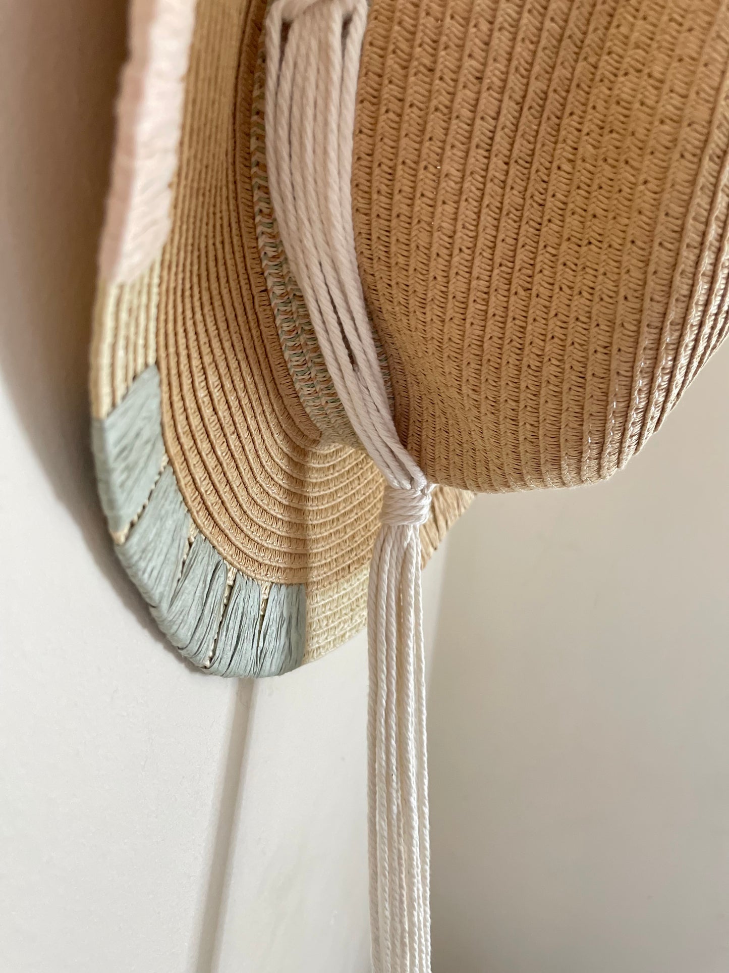 Macrame Summer Hats Wall Hanging Organiser