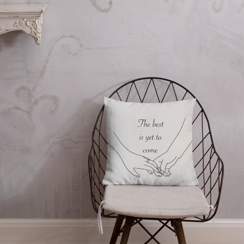 Personalised Line Art Throw Pillow