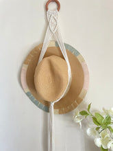 Load image into Gallery viewer, Macrame Summer Hats Wall Hanging Organiser
