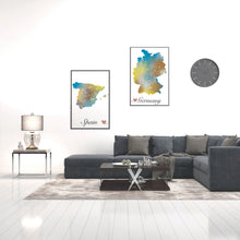 Load image into Gallery viewer, Personalised Multicolours Map, Set of Two

