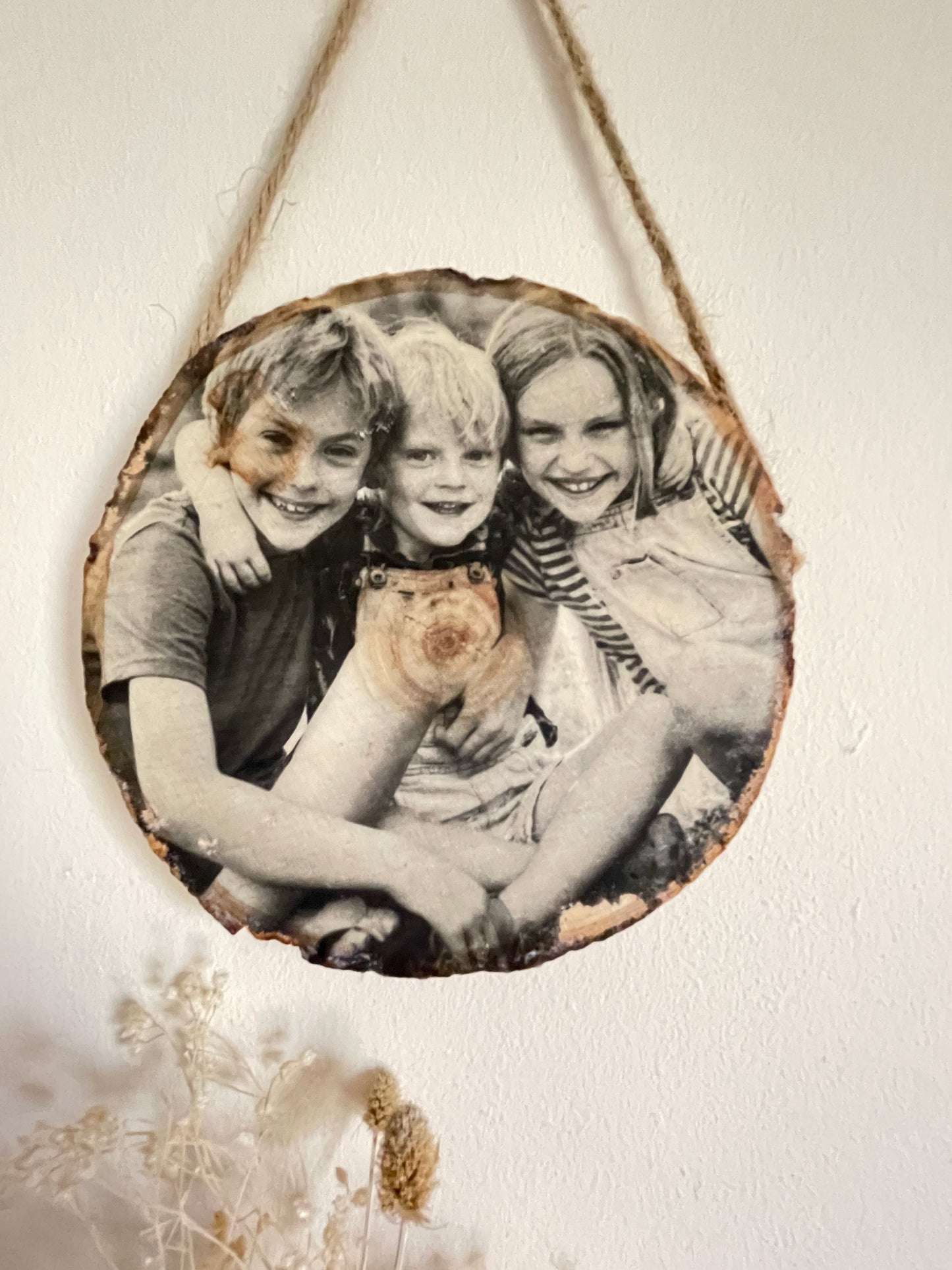 Personalised wooden photo frame