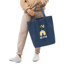 Load image into Gallery viewer, Organic denim tote bag
