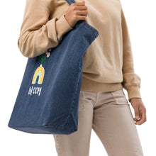 Load image into Gallery viewer, Organic denim tote bag
